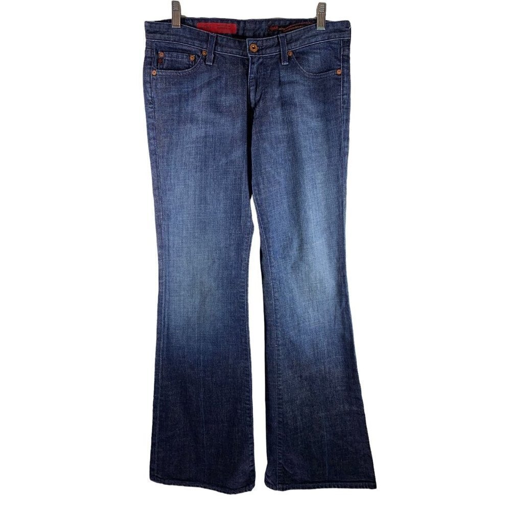AG The Club Embroidered Dark Wash Denim Flare Boot Cut Jeans Size 30
